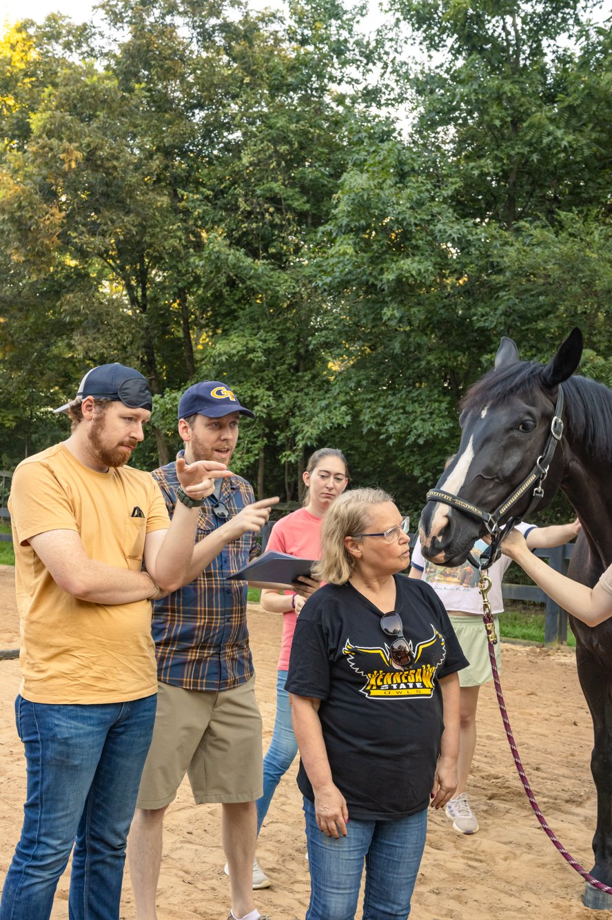 Great view of participants with jotspun